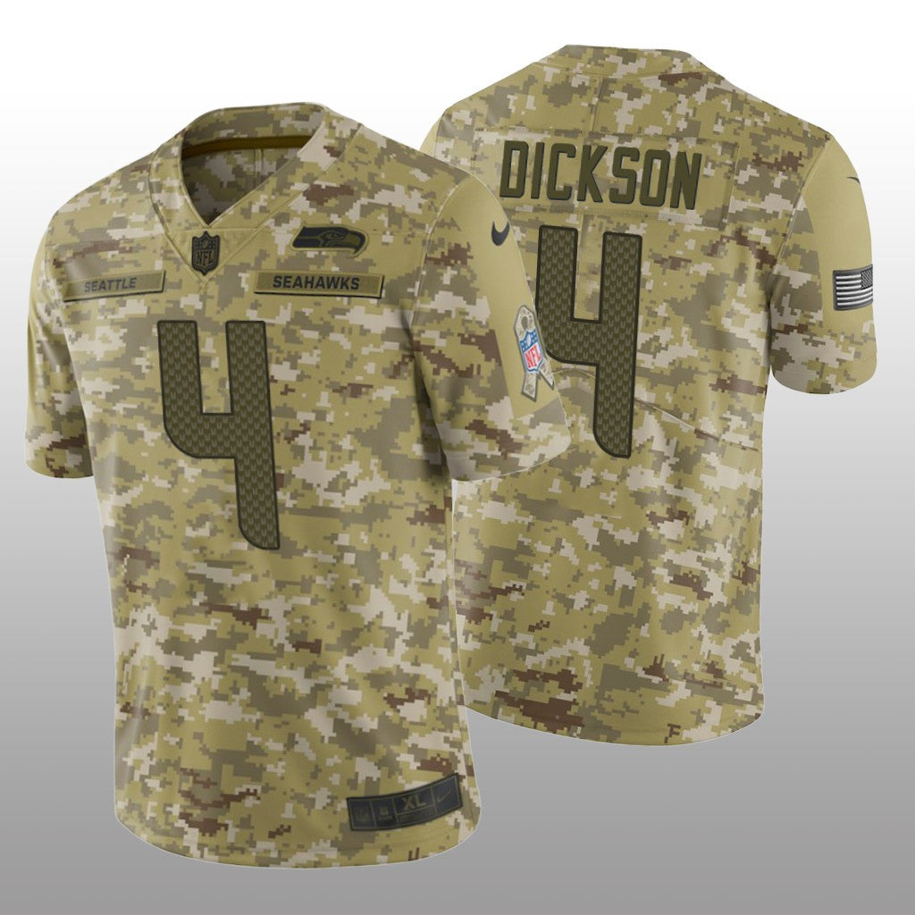 Seattle Seahawks Michael Dickson #4 Salute to Service Jersey Camo
