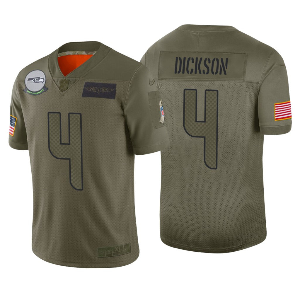 Seattle Seahawks Michael Dickson Camo Limited Jersey Salute to Service Men's