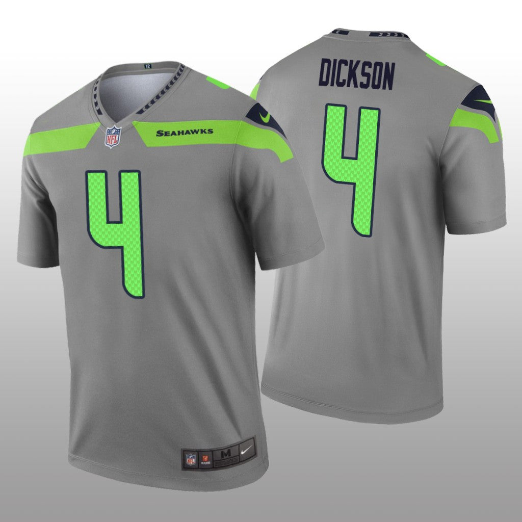 Seattle Seahawks Michael Dickson Gray Jersey Inverted Legend Men's