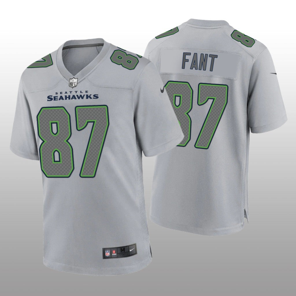 Seattle Seahawks Noah Fant Gray Jersey Atmosphere Fashion Game Men's