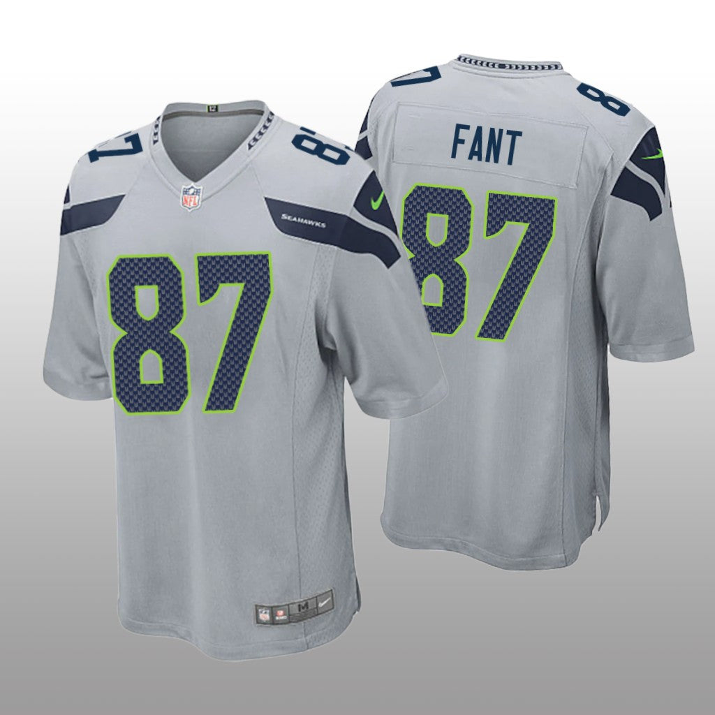 Seattle Seahawks Noah Fant Gray Jersey Game Men's