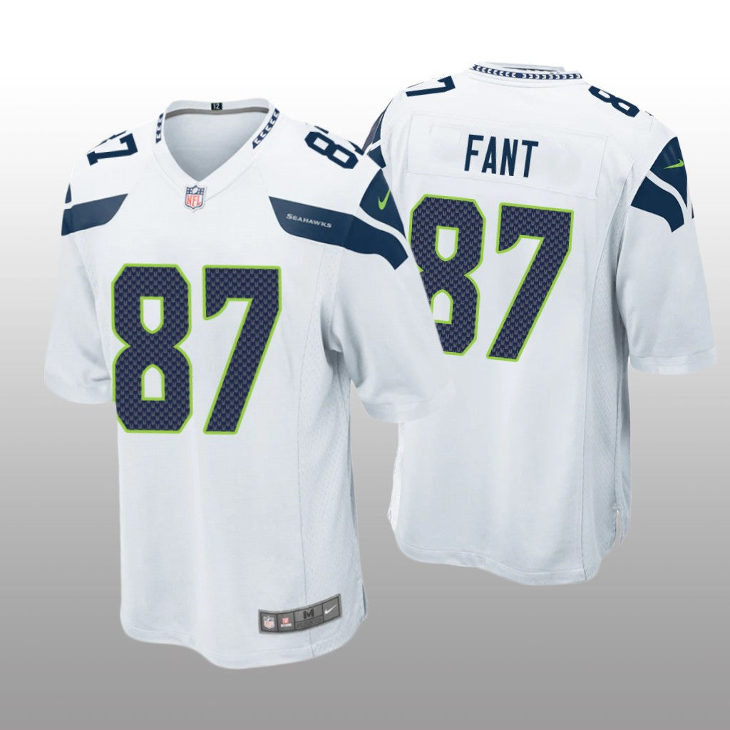 Seattle Seahawks Noah Fant White Jersey Game Men's