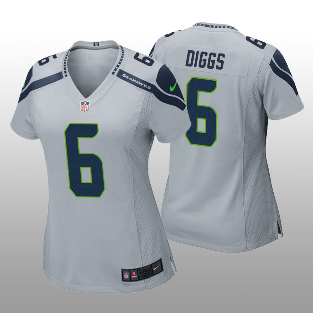 Seattle Seahawks Quandre Diggs Gray Jersey Game Women's