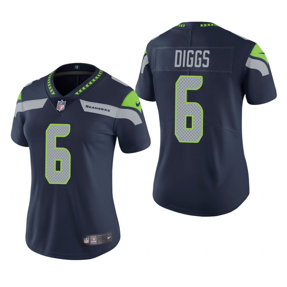 Seattle Seahawks Quandre Diggs Navy Jersey Vapor Limited Women's