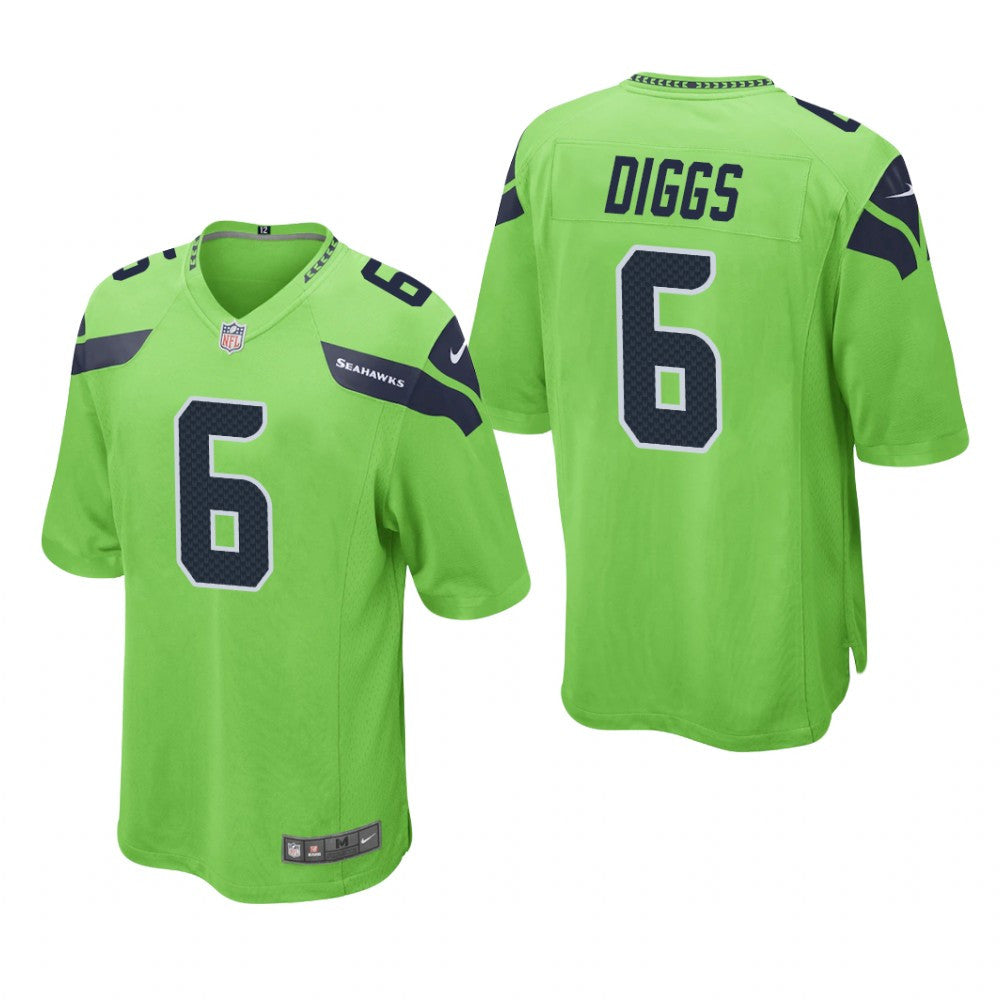 Seattle Seahawks Quandre Diggs Neon Green Jersey Game Men's