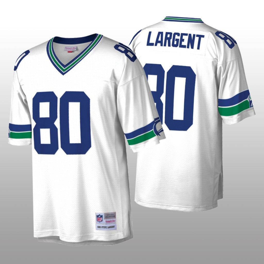 Seattle Seahawks Steve Largent Mitchell & Ness White Legacy Jersey Men's