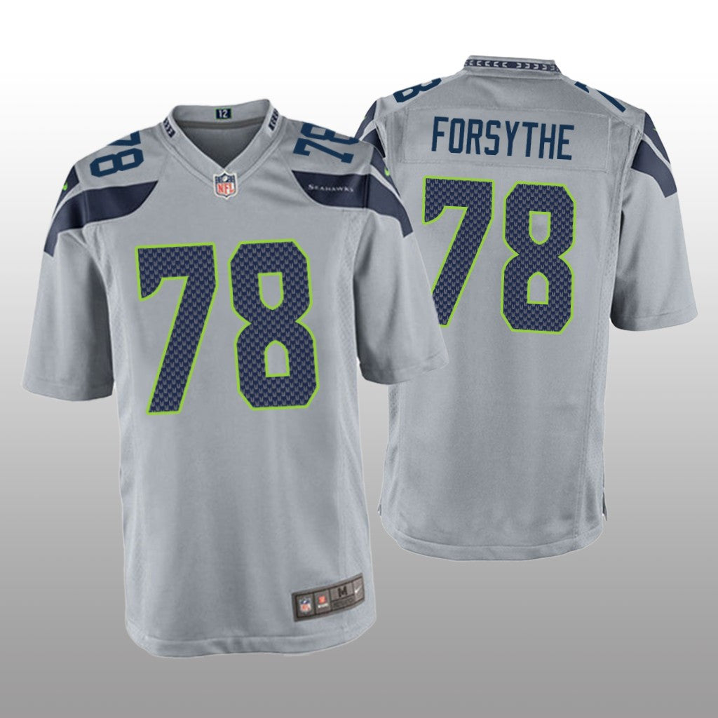 Seattle Seahawks Stone Forsythe Gray Jersey Game Men's