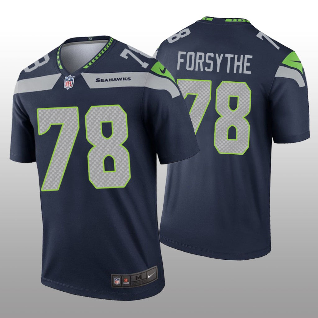 Seattle Seahawks Stone Forsythe Navy Jersey Legend Men's