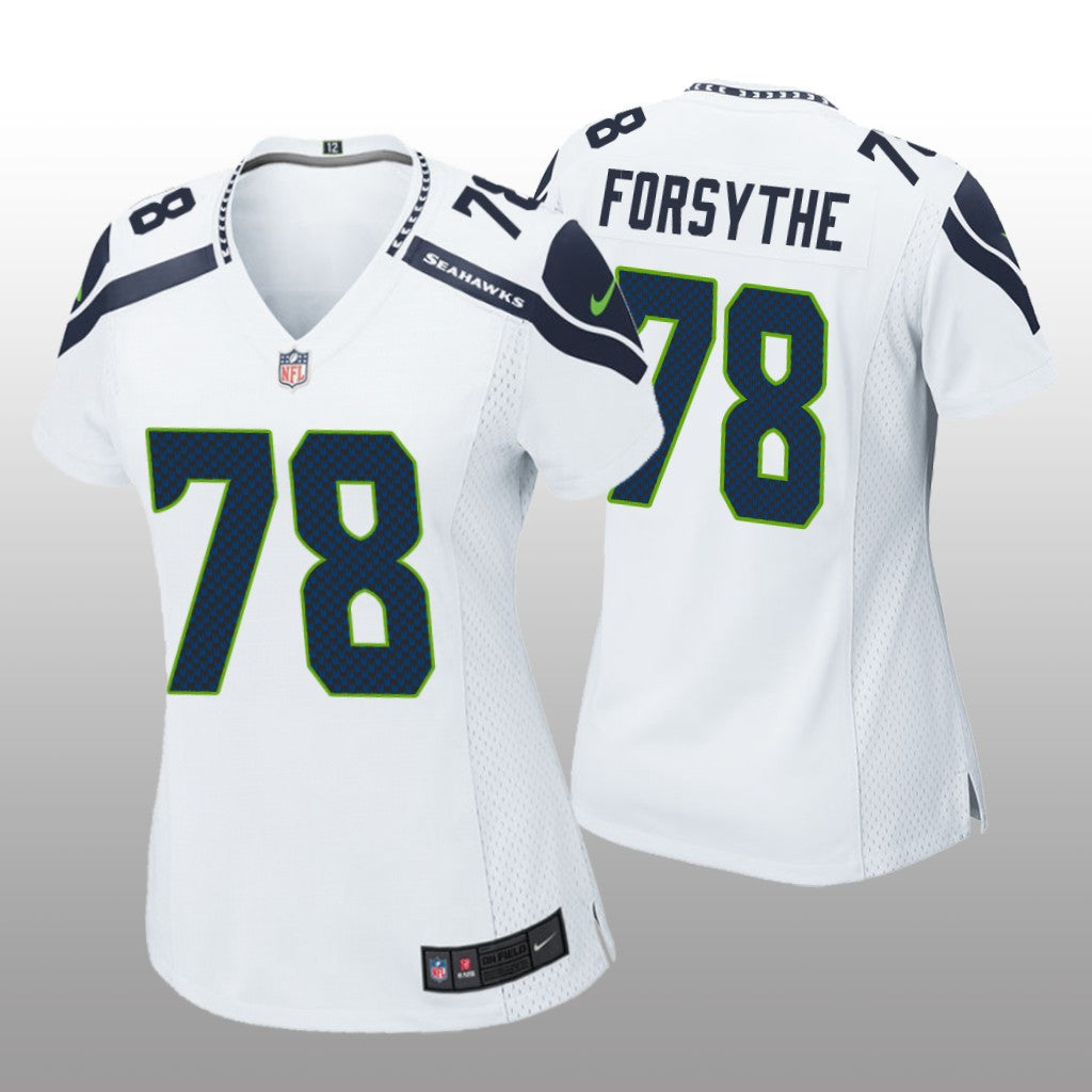 Seattle Seahawks Stone Forsythe White Jersey Game Women's