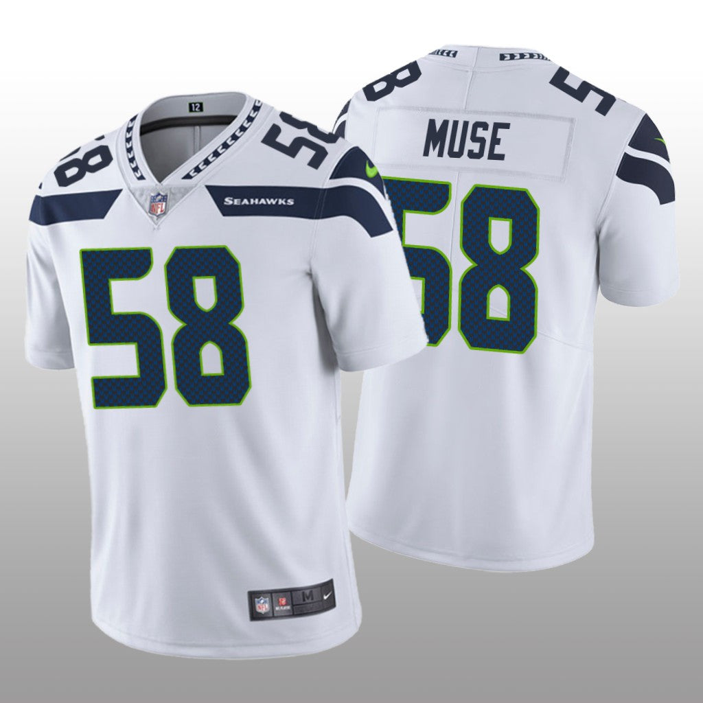 Seattle Seahawks Tanner Muse White Jersey Vapor Limited Vapor Limited Men's