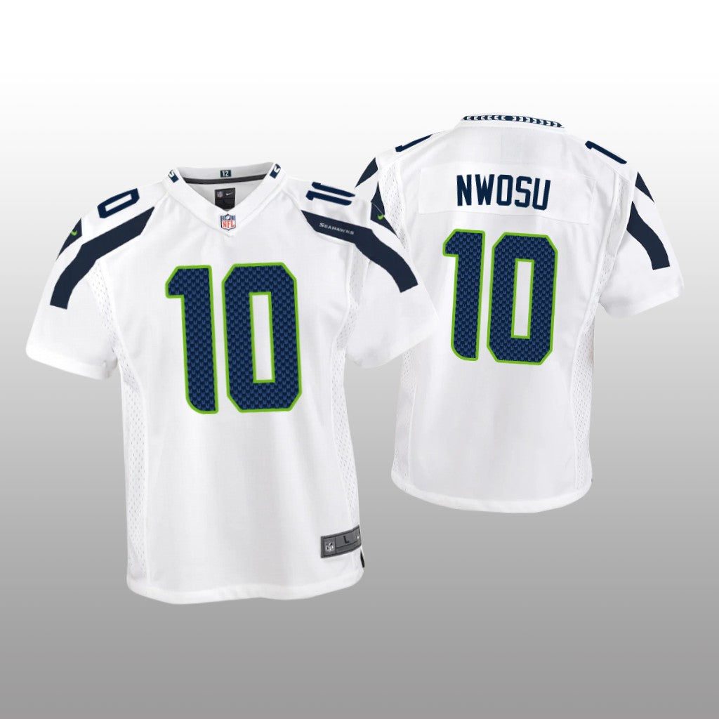 Seattle Seahawks Uchenna Nwosu White Jersey Game Youth