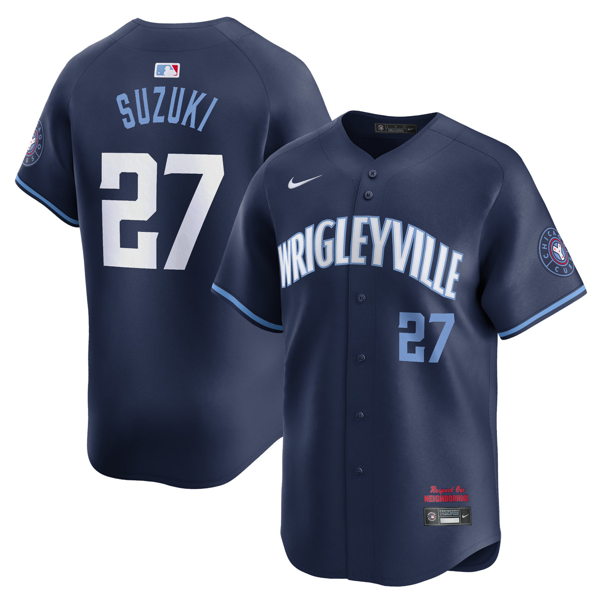 Seiya Suzuki Chicago Cubs Nike City Connect Limited Player Jersey Navy