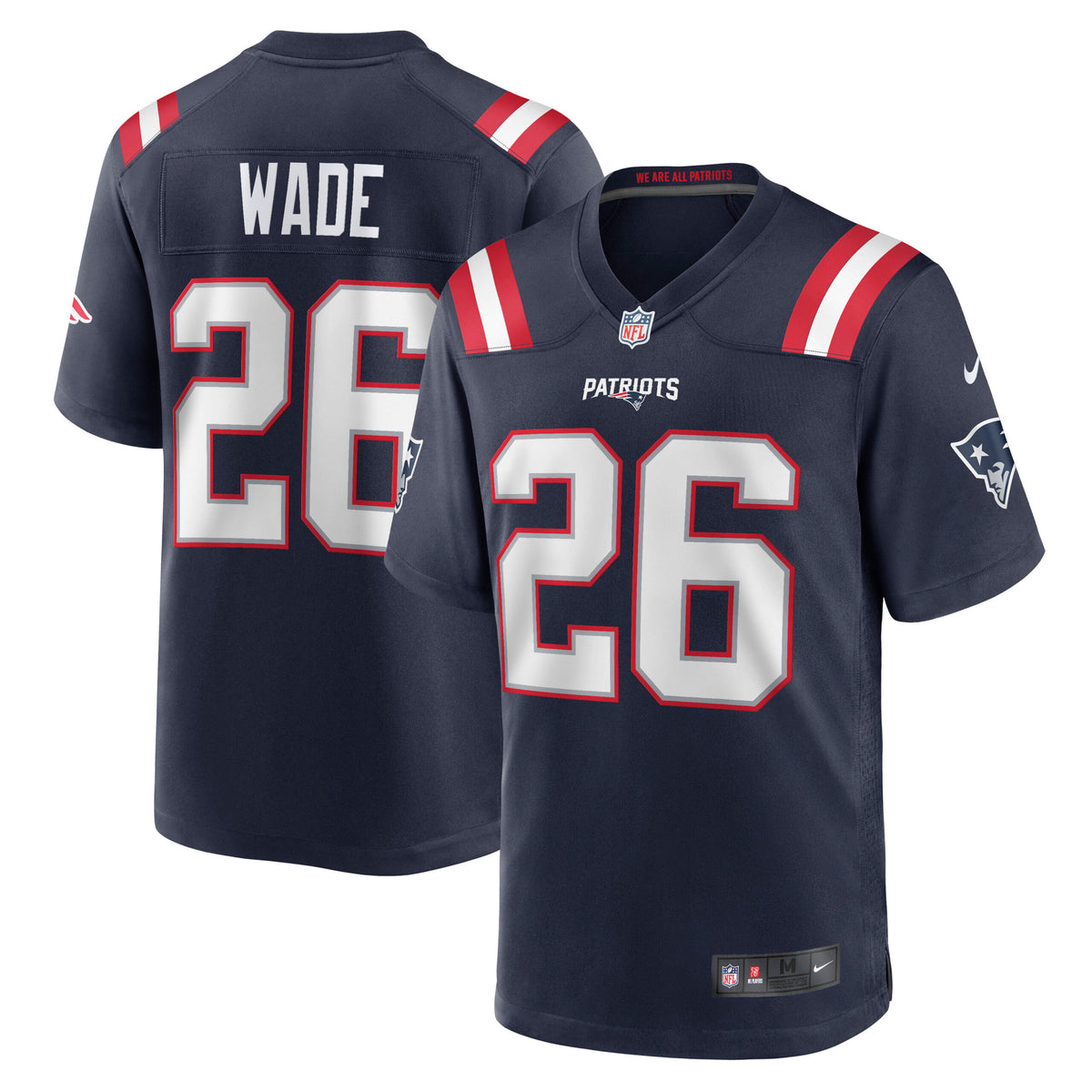 Shaun Wade New England Patriots Nike Game Jersey Navy