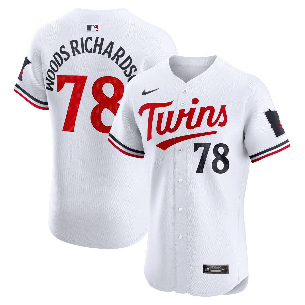 Simeon Woods Richardson Minnesota Twins Nike Home Elite Player Jersey White