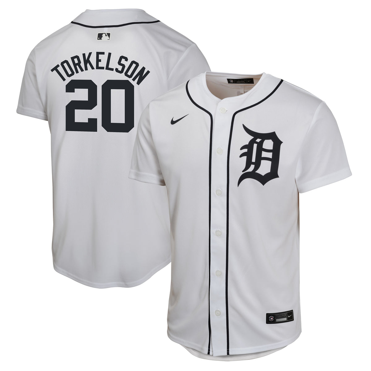 Spencer Torkelson Detroit Tigers Nike Youth Home Game Player Jersey White