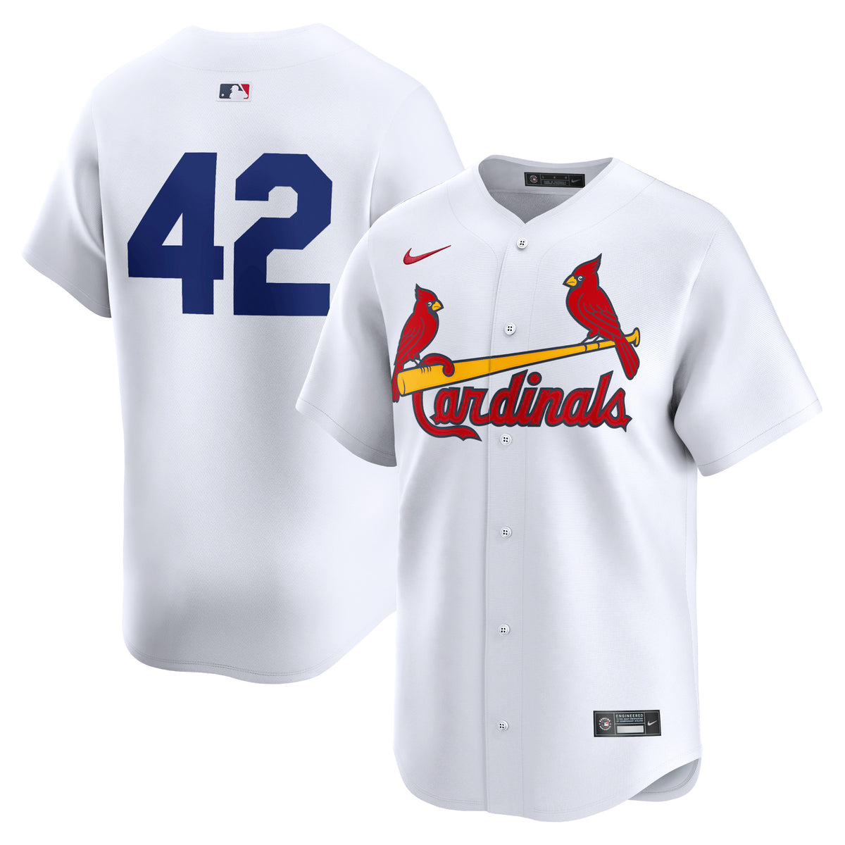 St. Louis Cardinals Nike 2024 Jackie Robinson Day Home Limited Jersey White