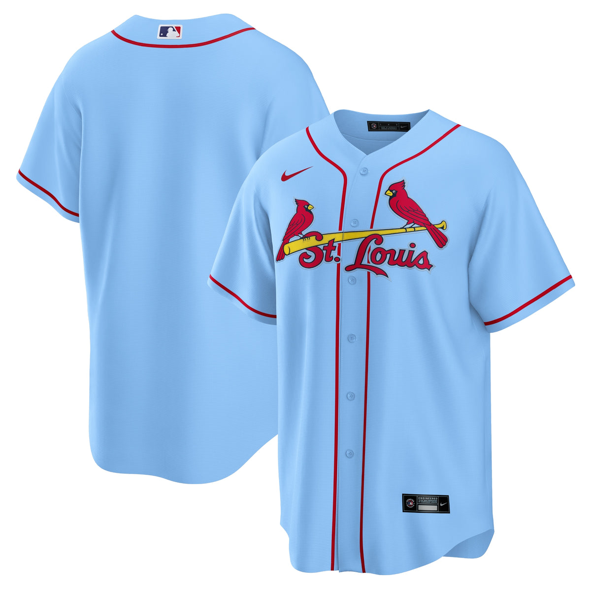St. Louis Cardinals Nike Alternate Replica Team Jersey Light Blue