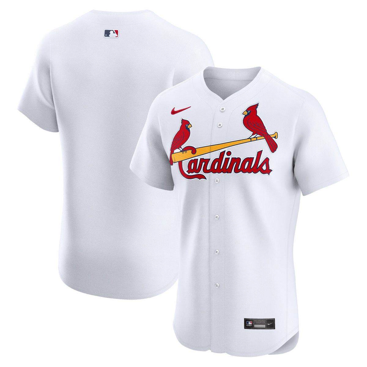 St. Louis Cardinals Nike Home Elite Jersey White