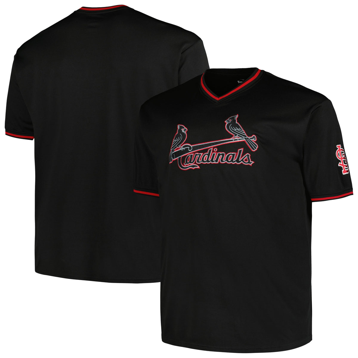 St. Louis Cardinals Profile Big Tall Pop Fashion Jersey Black