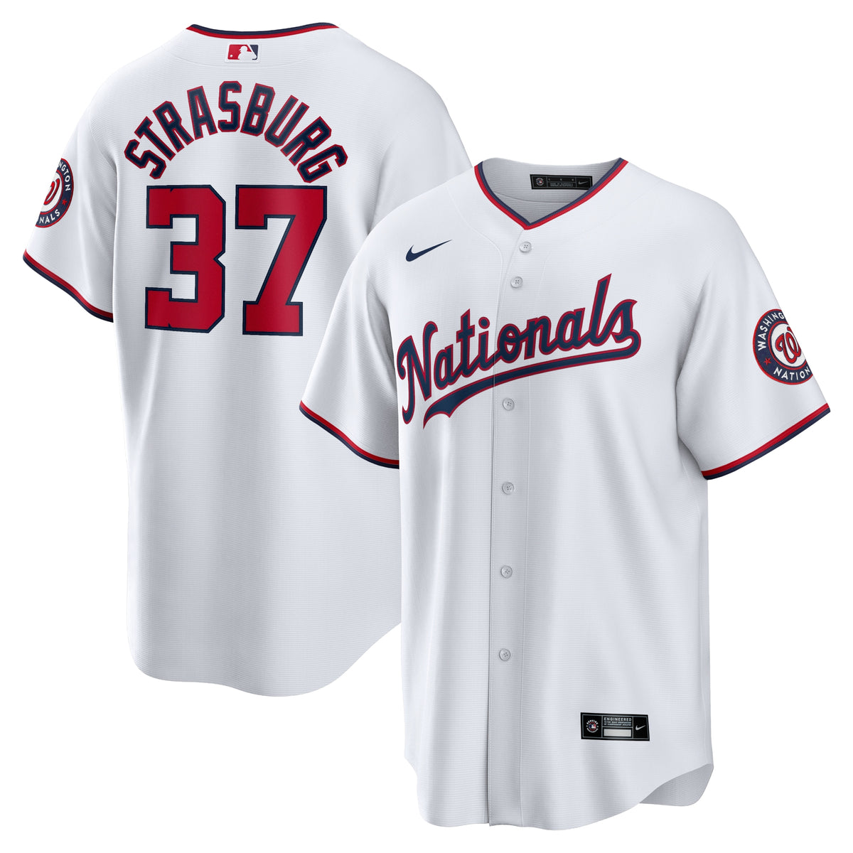 Stephen Strasburg Washington Nationals Nike Home Replica Jersey White