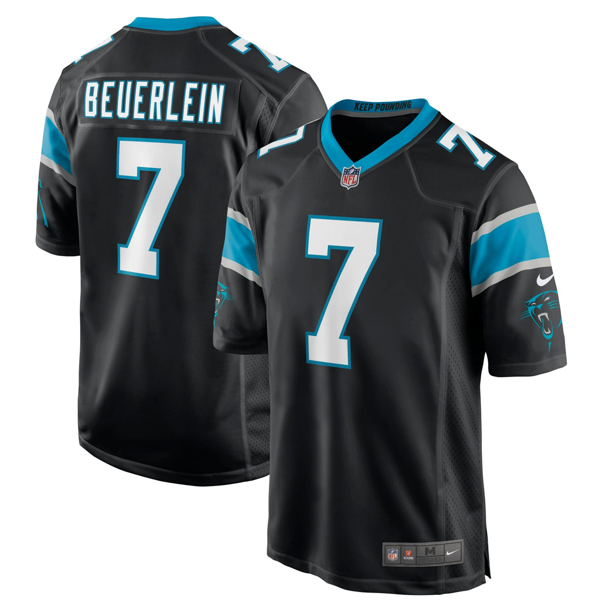 Steve Beuerlein Carolina Panthers Nike Retired Player Jersey Black