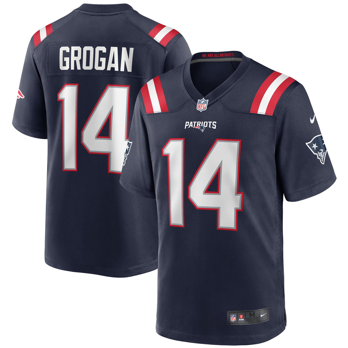 Steve Grogan New England Patriots Nike Game Retired Player Jersey Navy