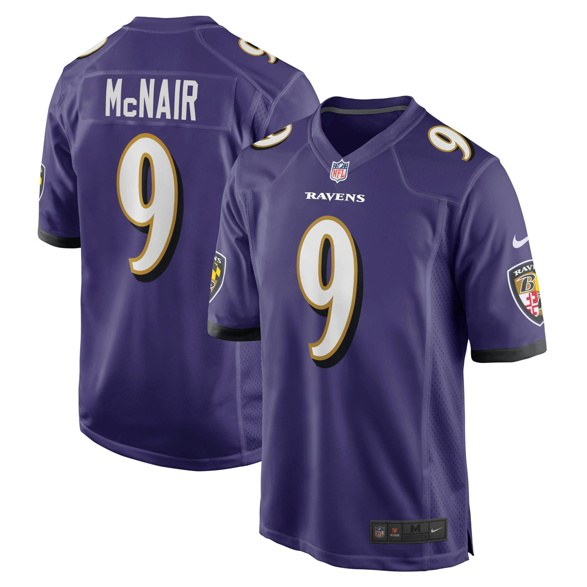 Steve McNair Baltimore Ravens Nike Game Retired Player Jersey Purple