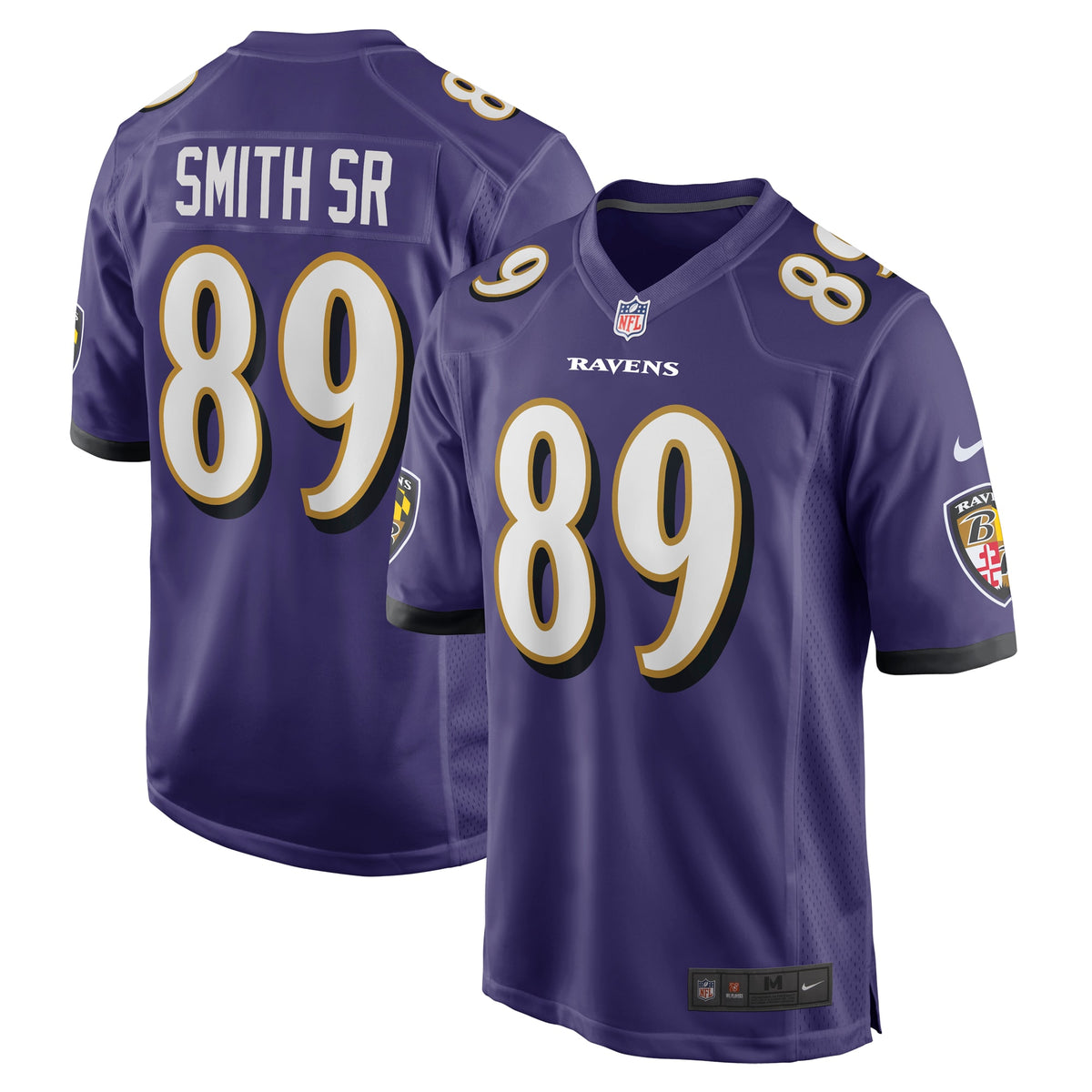 Steve Smith Sr. Baltimore Ravens Nike Retired Player Game Jersey Purple