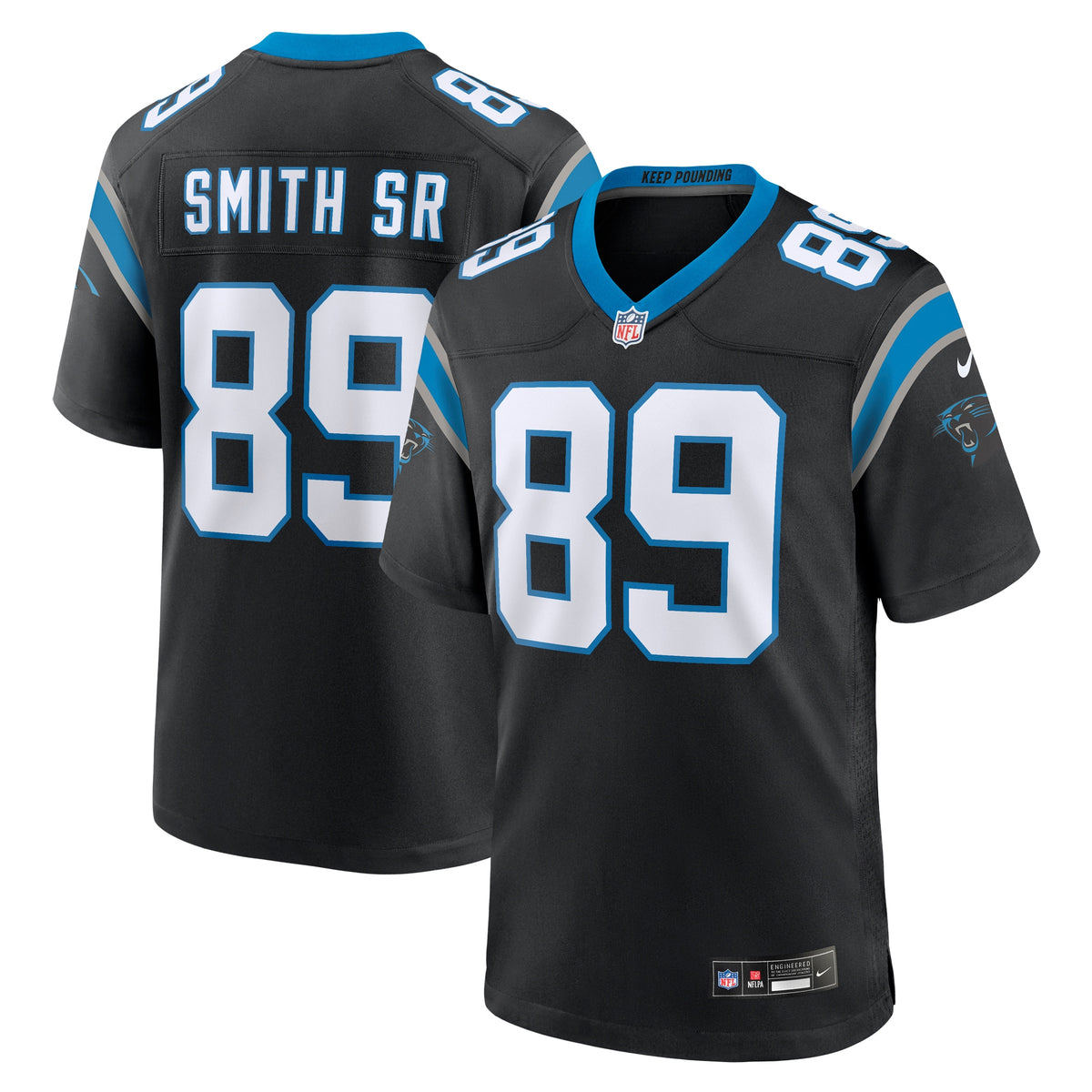 Steve Smith Sr. Carolina Panthers Nike Retired Player Game Jersey Black
