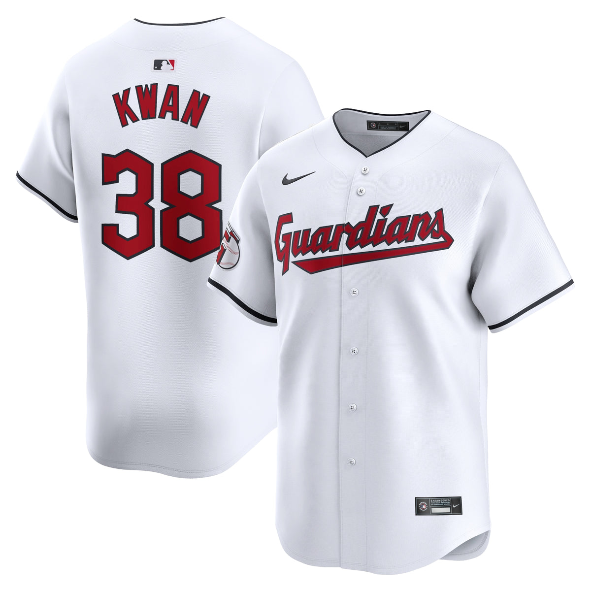 Steven Kwan Cleveland Guardians Nike Home Limited Player Jersey White