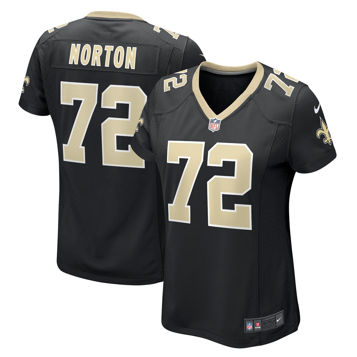 Storm Norton New Orleans Saints Nike Women's Game Jersey Black