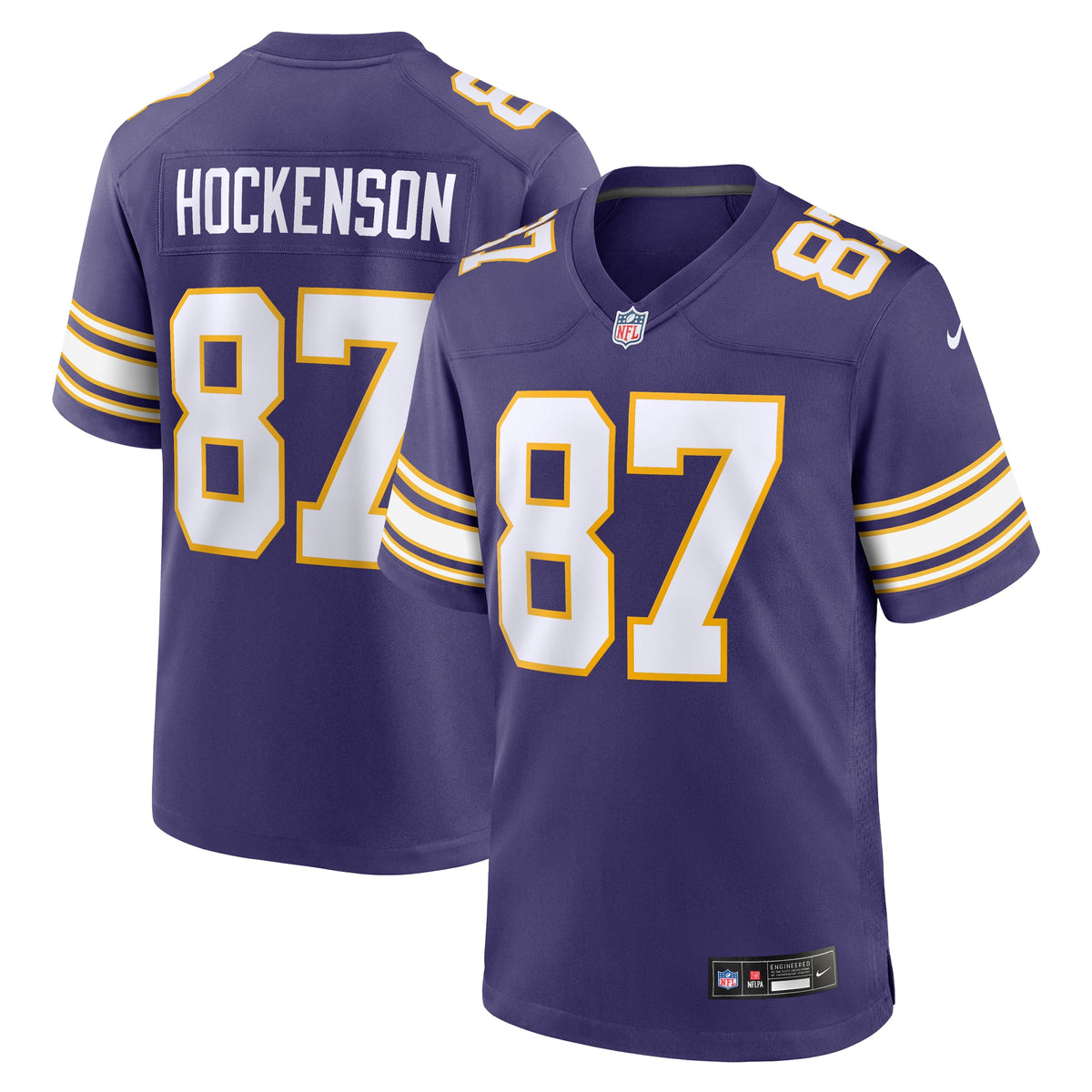 T.J. Hockenson Minnesota Vikings Nike Classic Player Game Jersey Purple