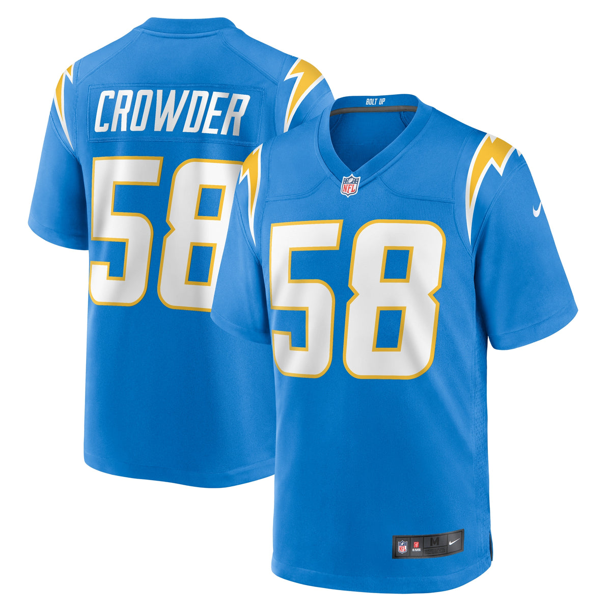Tae Crowder Los Angeles Chargers Nike Team Game Jersey Powder Blue