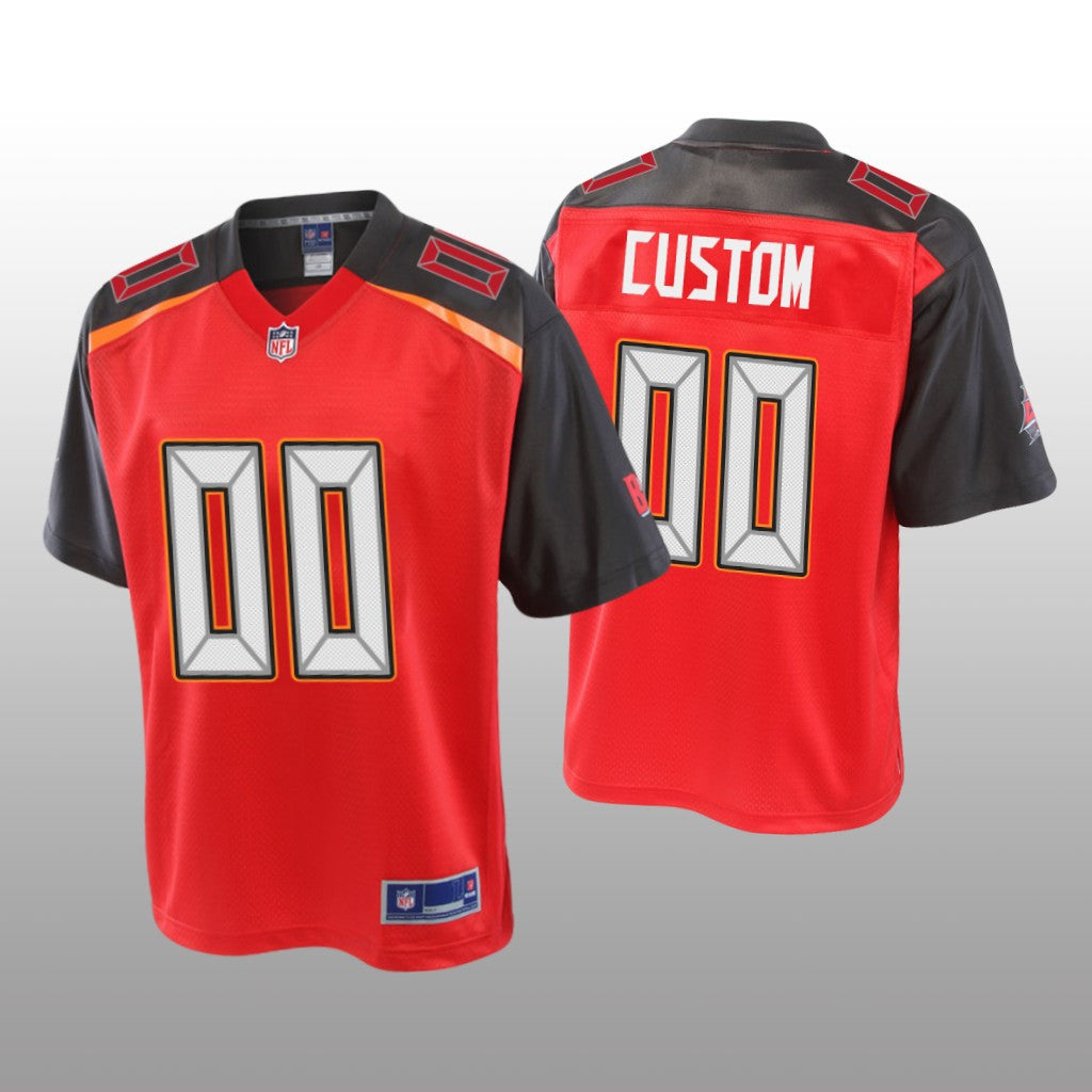 Tampa Bay Buccaneers #00 Red Custom Pro Line Jersey Youth