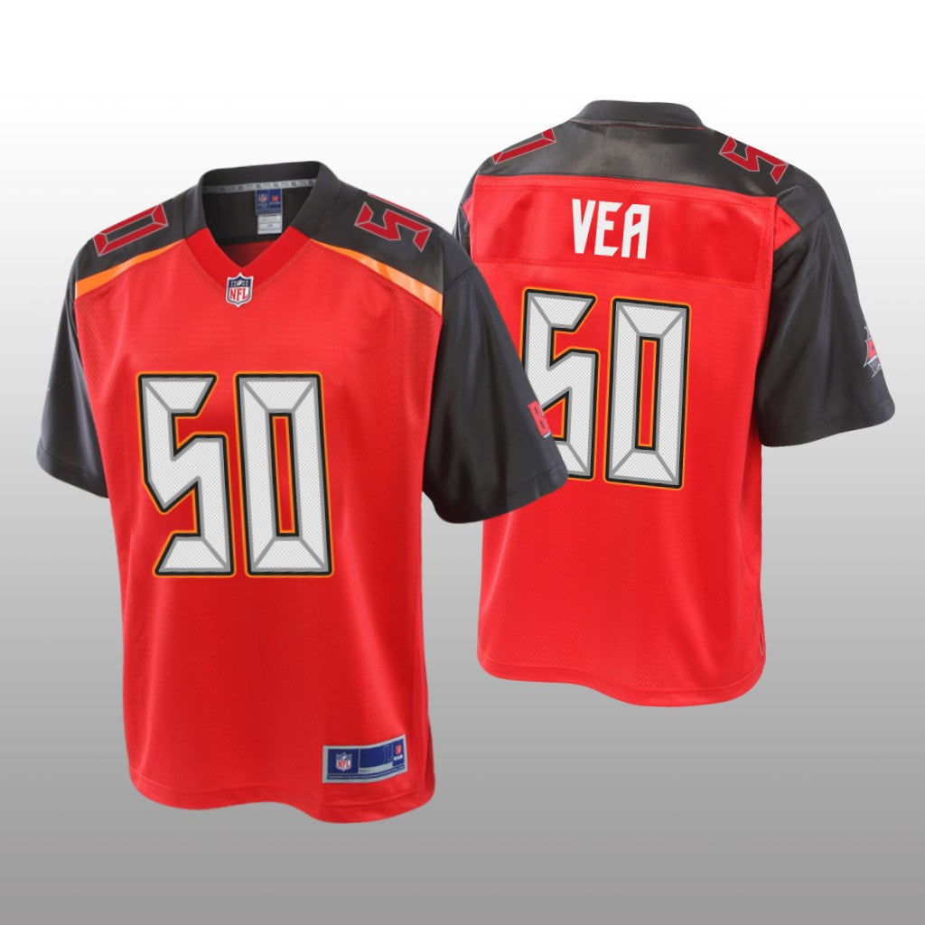Tampa Bay Buccaneers #50 Red Vita Vea Pro Line Jersey Youth