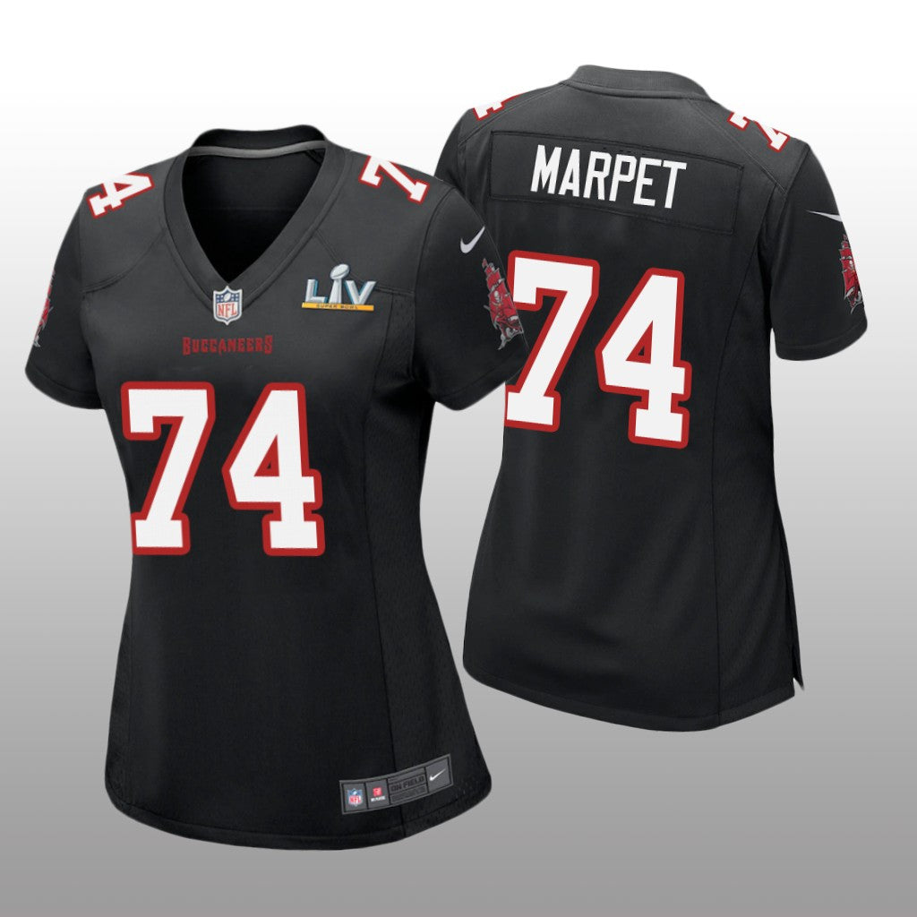 Tampa Bay Buccaneers Ali Marpet Black Game Fashion Jersey Super Bowl LV Women's