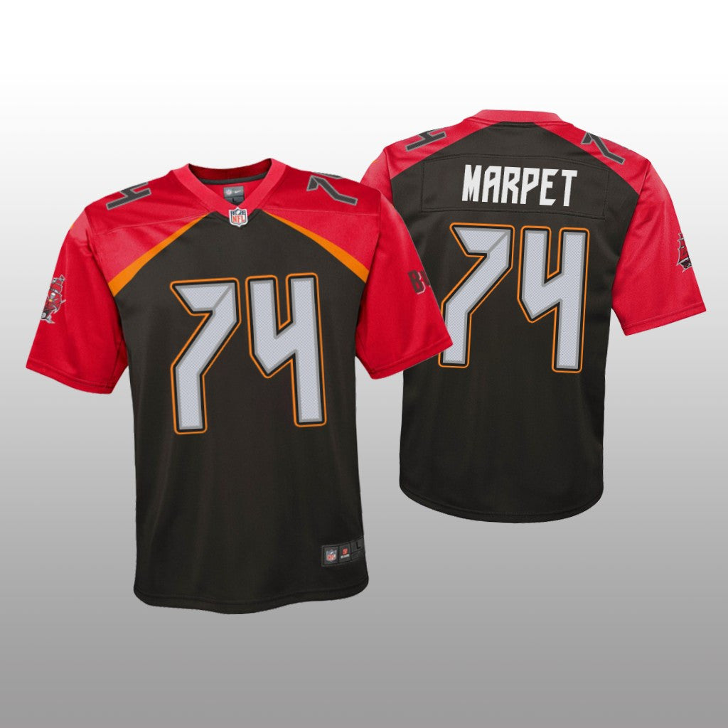 Tampa Bay Buccaneers Ali Marpet Pewter Jersey Inverted Game Youth