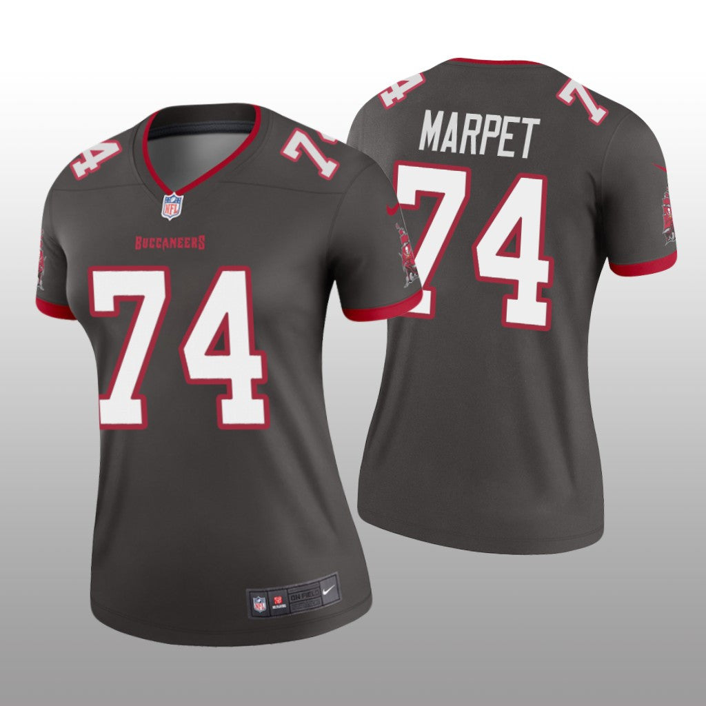 Tampa Bay Buccaneers Ali Marpet Pewter Jersey Legend Women's
