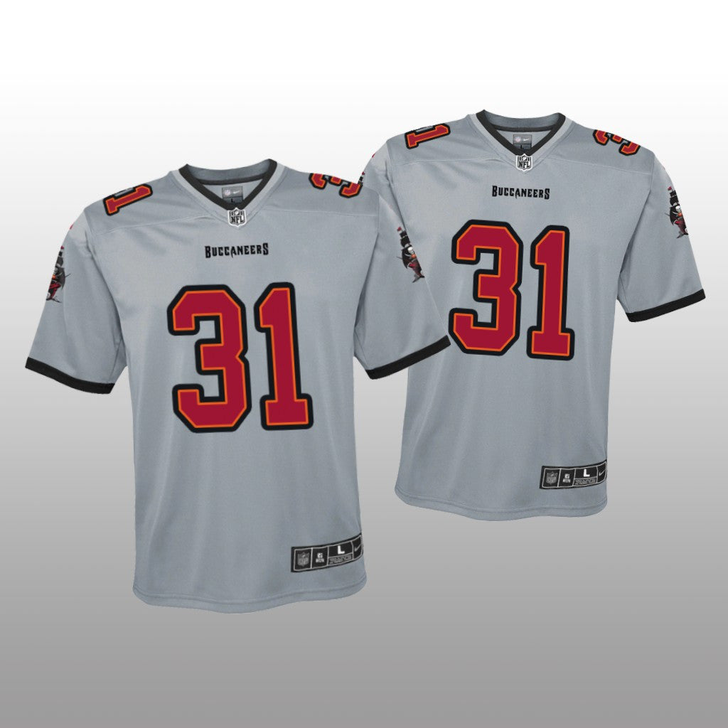 Tampa Bay Buccaneers Antoine Winfield Jr. Gray Jersey Inverted Game Youth