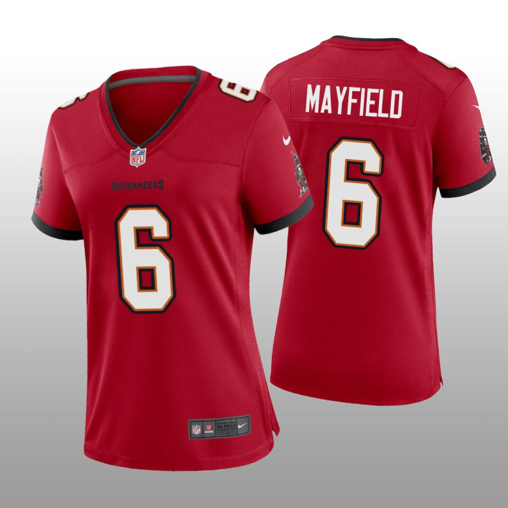 Tampa Bay Buccaneers Baker Mayfield Red Jersey Game Women's