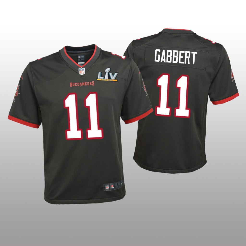 Tampa Bay Buccaneers Blaine Gabbert Pewter Game Jersey Super Bowl LV Youth