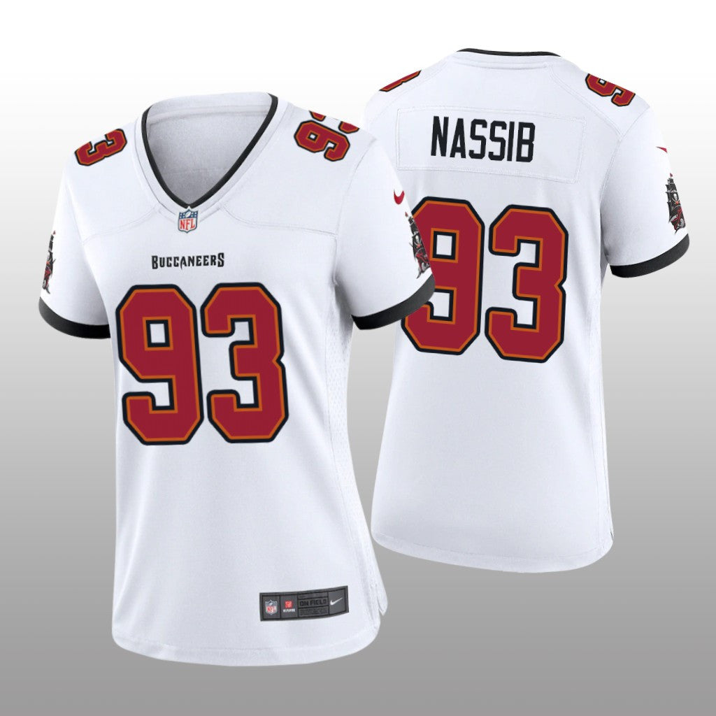 Tampa Bay Buccaneers Carl Nassib White Jersey Game Women's
