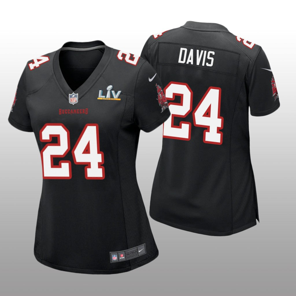 Tampa Bay Buccaneers Carlton Davis Black Game Fashion Jersey Super Bowl LV Women's