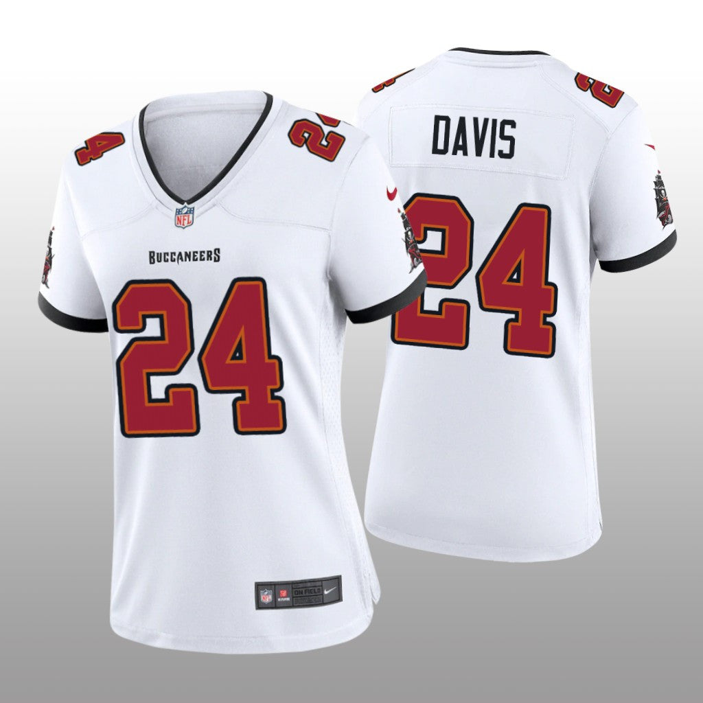 Tampa Bay Buccaneers Carlton Davis White Jersey Game Women's