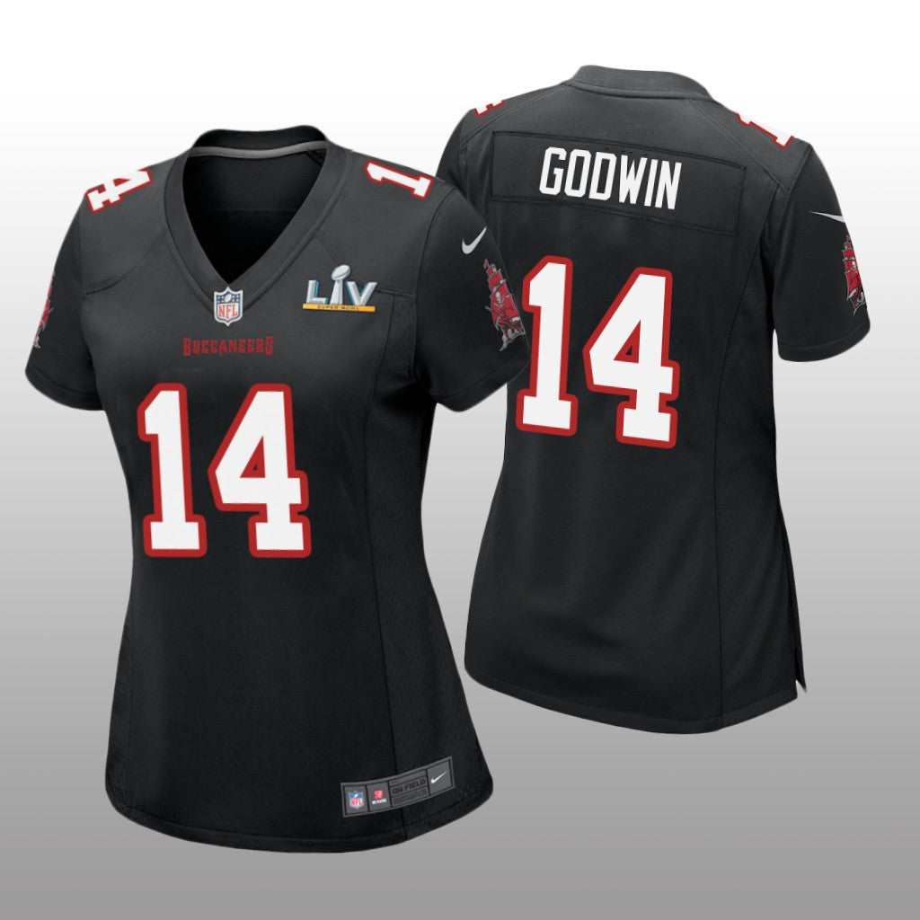 Tampa Bay Buccaneers Chris Godwin Black Game Fashion Jersey Super Bowl LV Women's