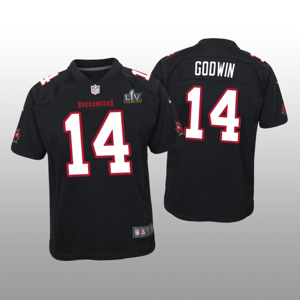 Tampa Bay Buccaneers Chris Godwin Black Game Fashion Jersey Super Bowl LV Youth