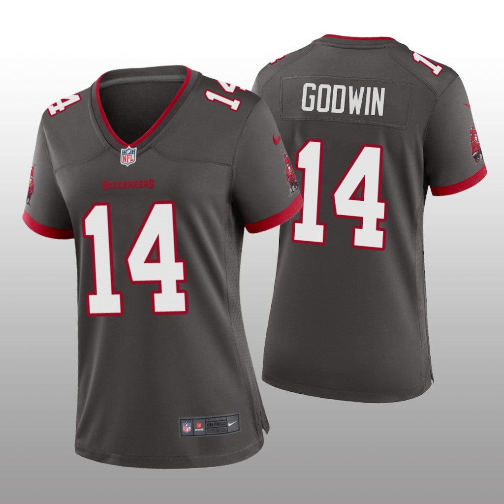 Tampa Bay Buccaneers Chris Godwin Pewter Jersey Game Women's