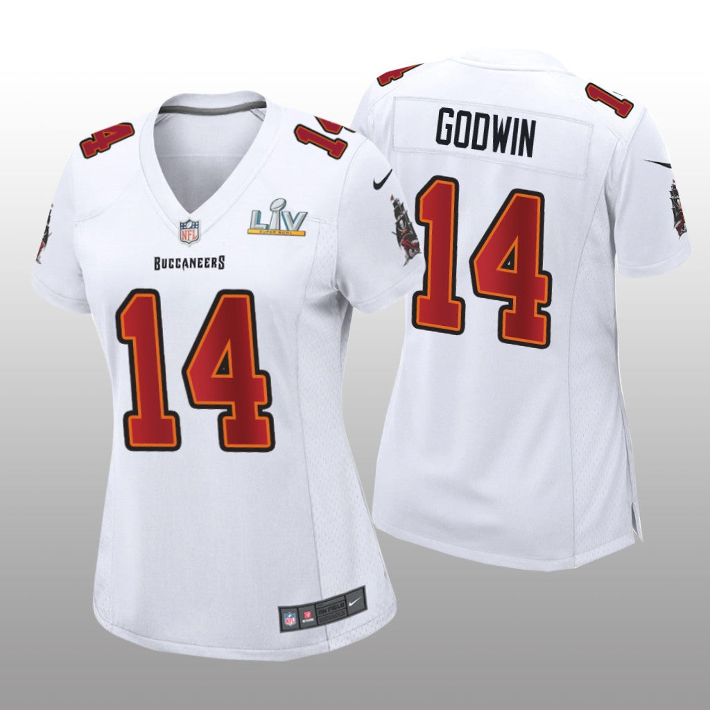 Tampa Bay Buccaneers Chris Godwin White Game Fashion Jersey Super Bowl LV Women's