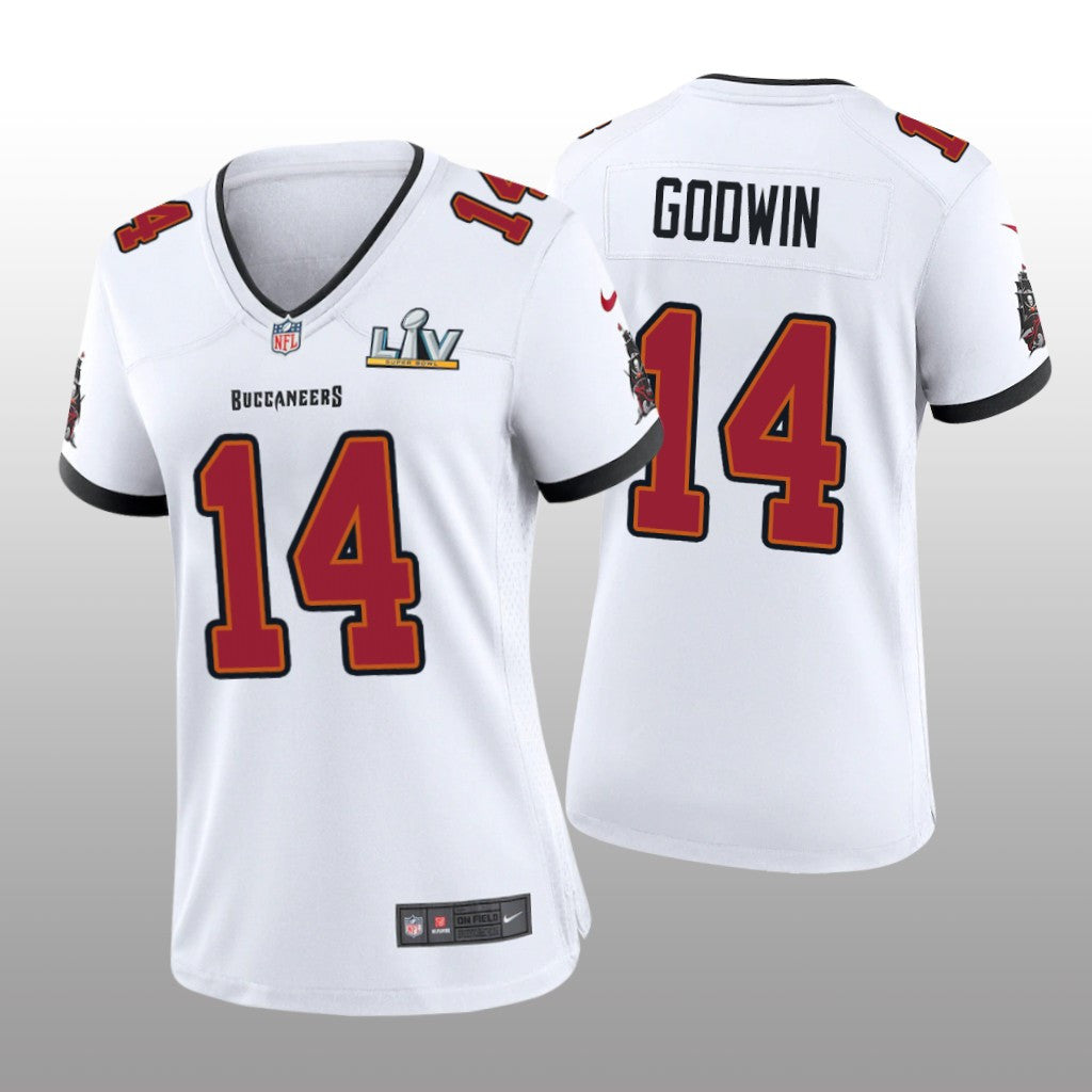 Tampa Bay Buccaneers Chris Godwin White Game Jersey Super Bowl LV Women's