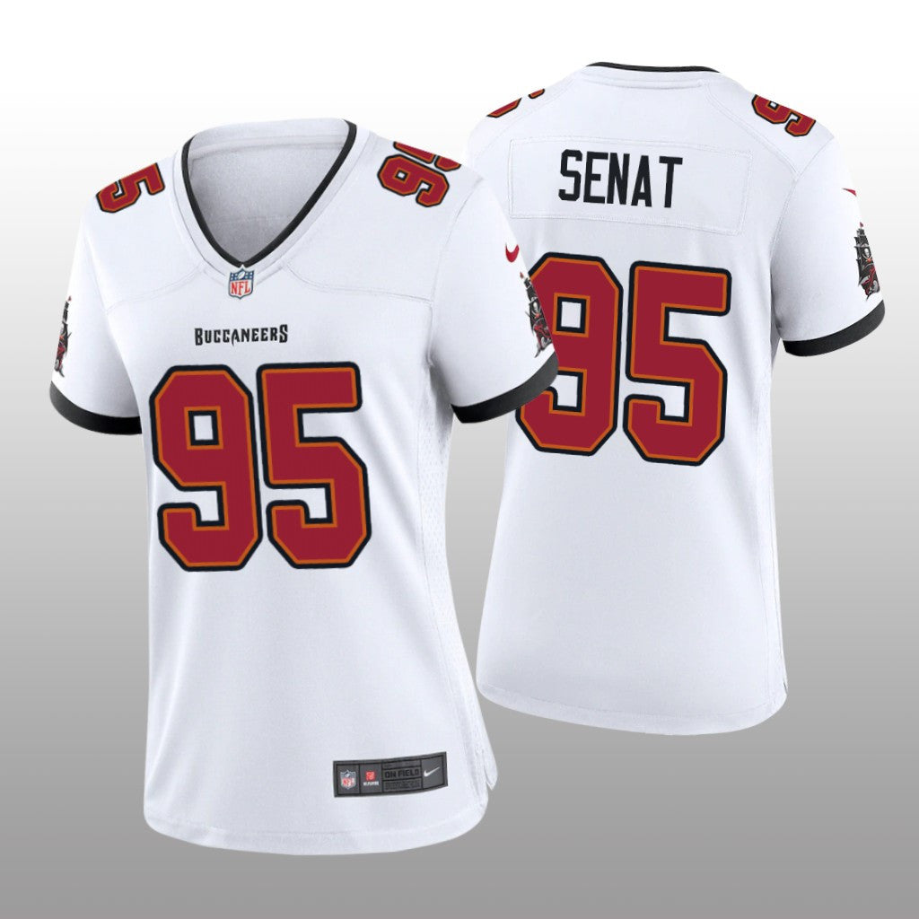 Tampa Bay Buccaneers Deadrin Senat White Jersey Game Women's